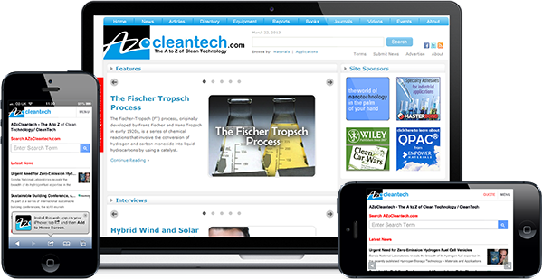 AZoCleantech.com screenshots