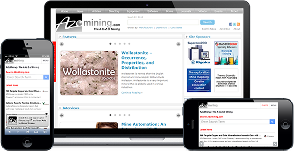 AZoMining.com screenshots