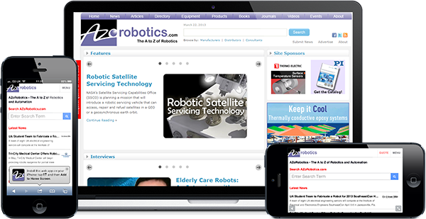 AZoRobotics.com screenshots