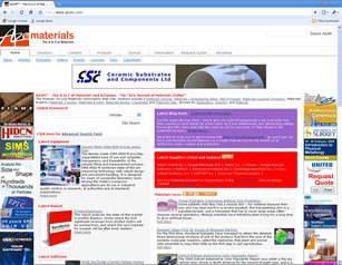 AZoM - The A to Z of Materials and AZojomo - The "AZo Journal of 

Materials Online" 