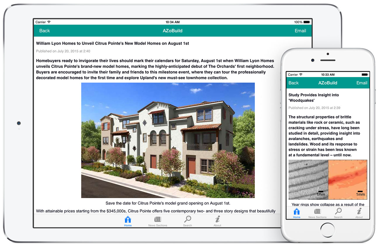 AZoBuild by AZoNetwork App screenshots