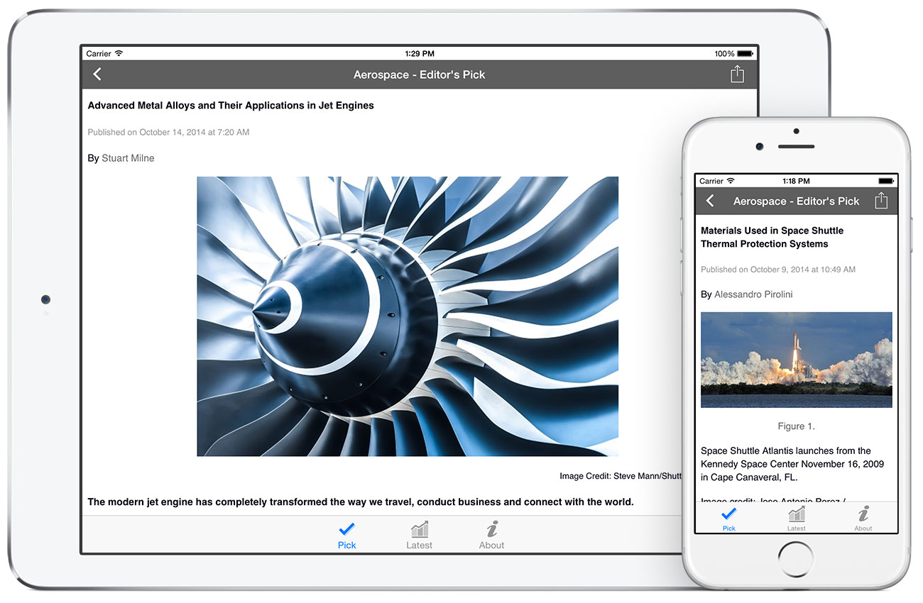 Aerospace by AZoNetwork App screenshots