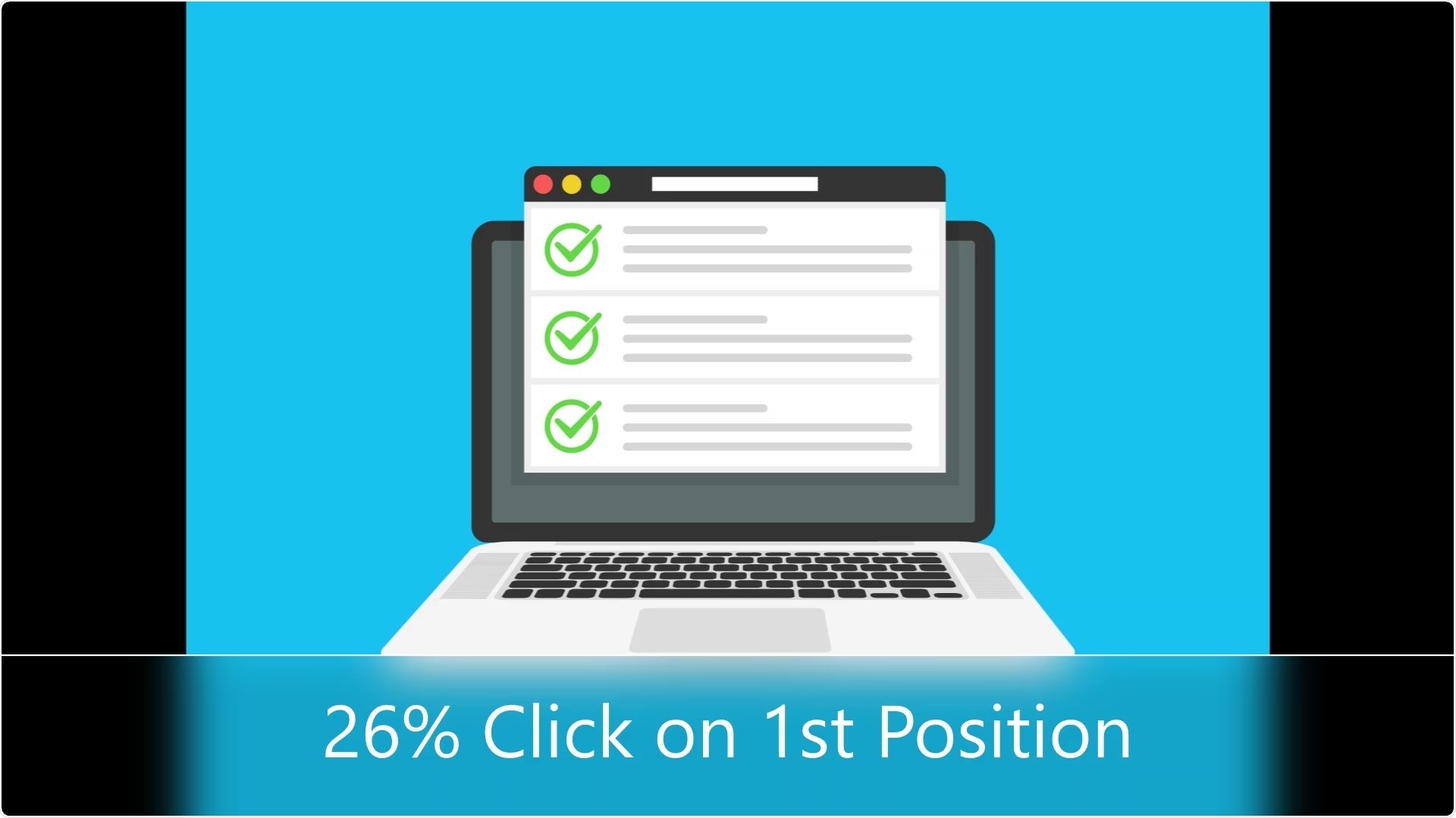 26% of searchers click on the 1st result