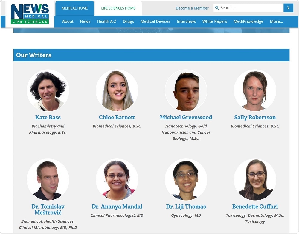 News-Medical freelancers