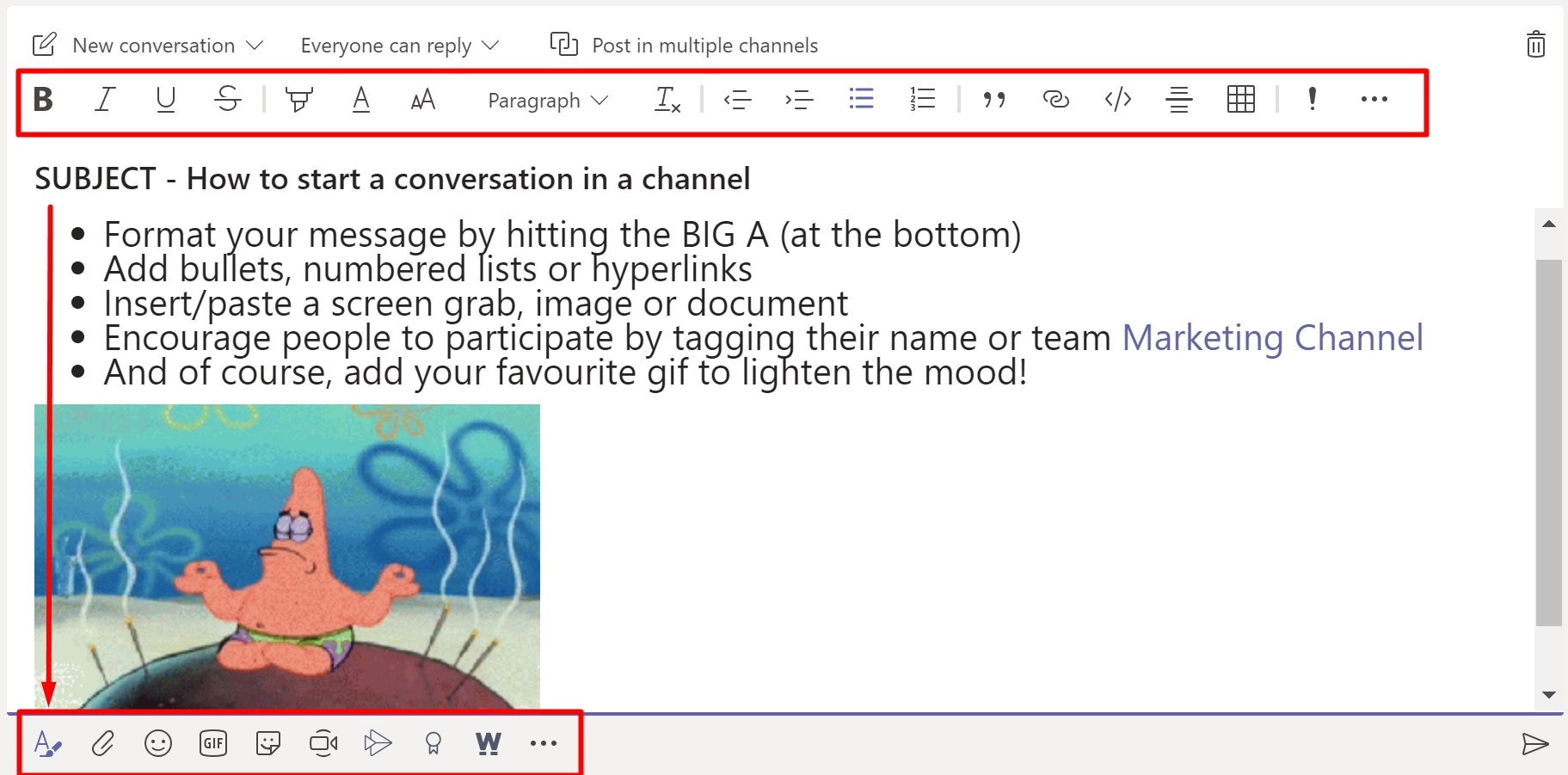 How to Format a Conversation