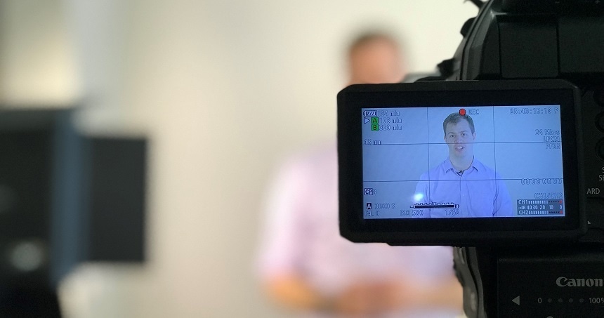 Camera with subject in focus