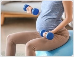 Maternal exercise shapes early yolk sac growth, varies with baby's sex