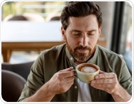 Five minutes of coffee aroma was linked to shifts in mood and brain activity